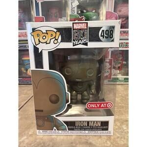 Funko Pop! Marvel - Iron Man (Patina) - Target (Exclusive) #498 w/Protector